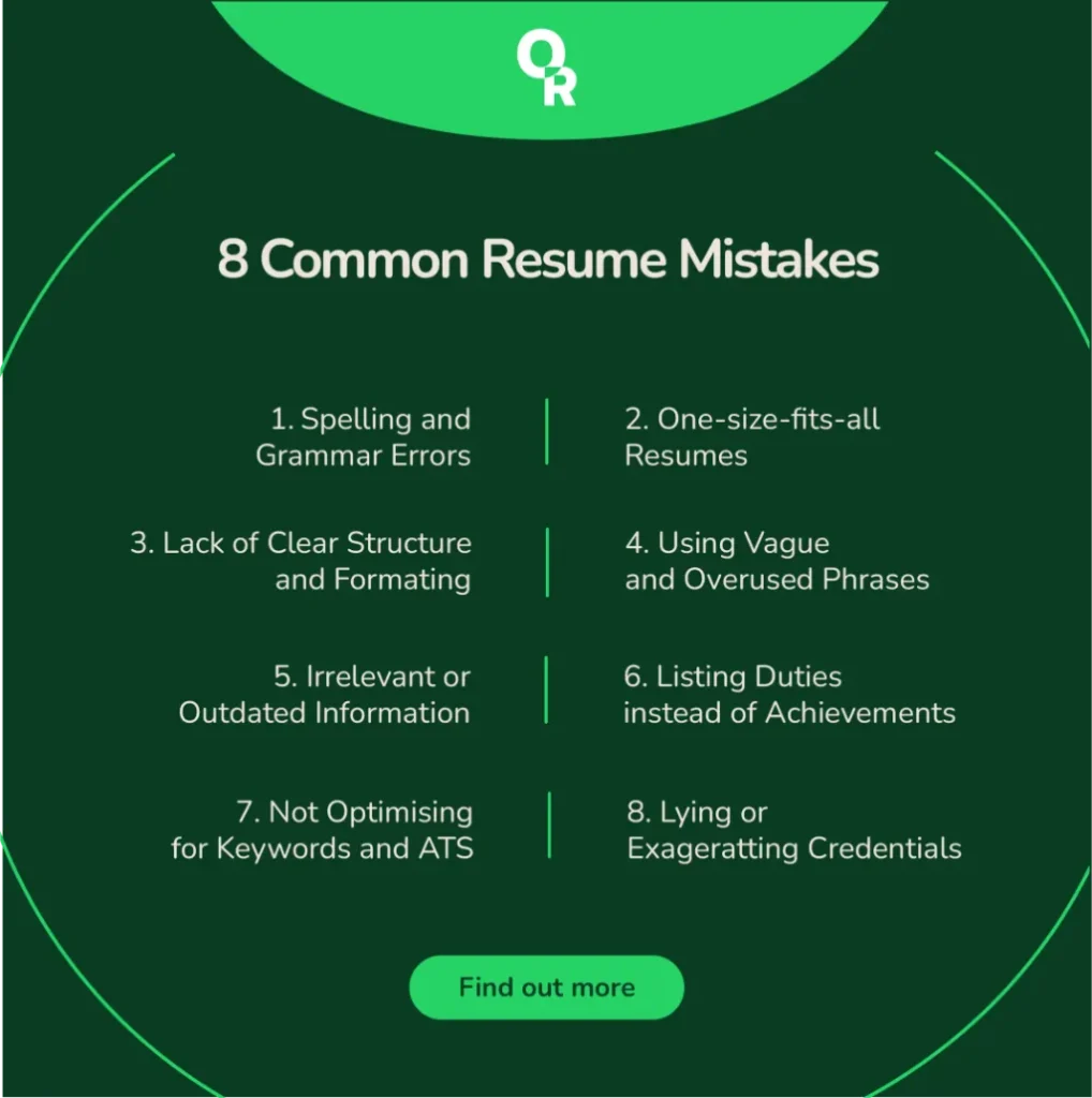 8 common resume mistakes
