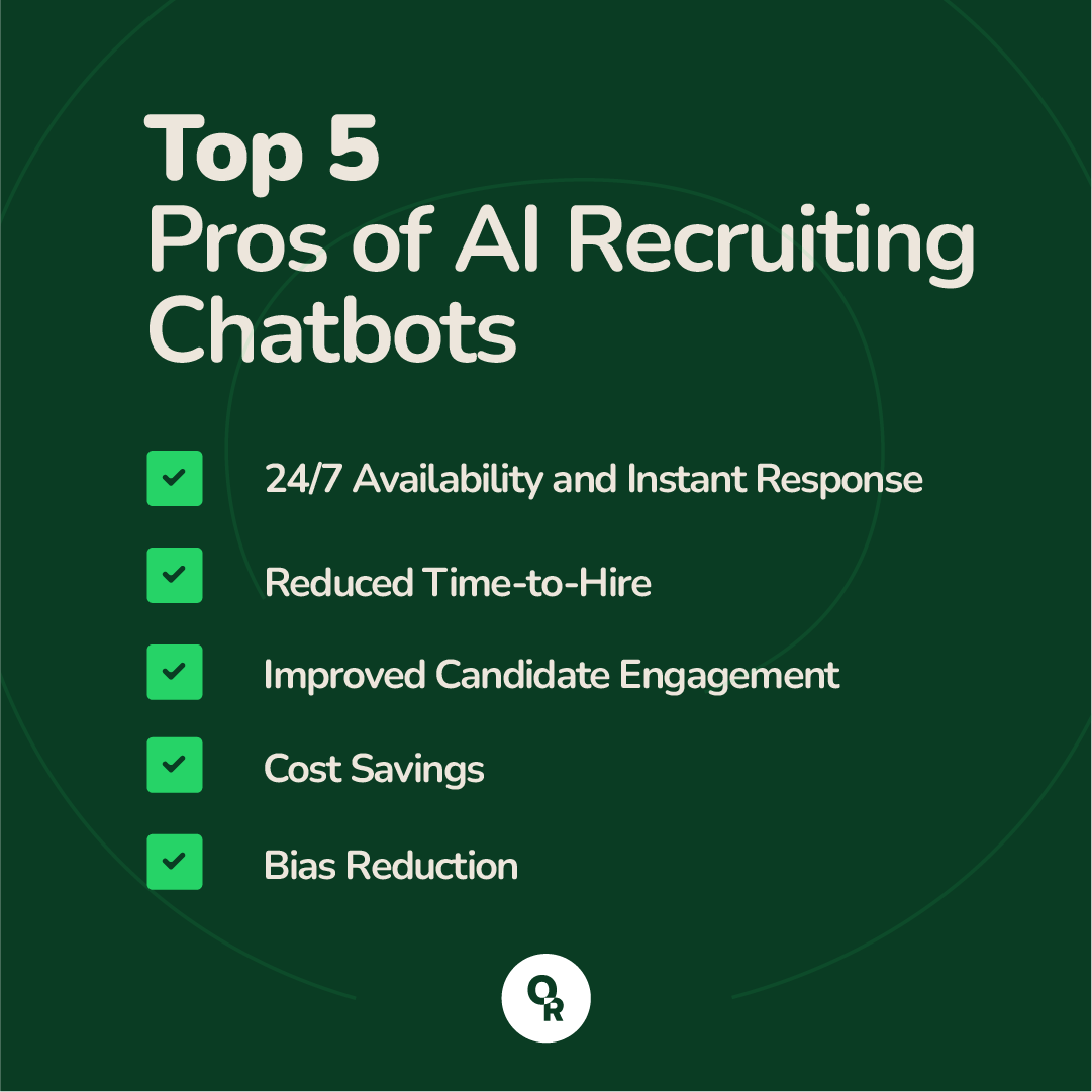 Top 5 Pros of AI Recruiting Chatbots
